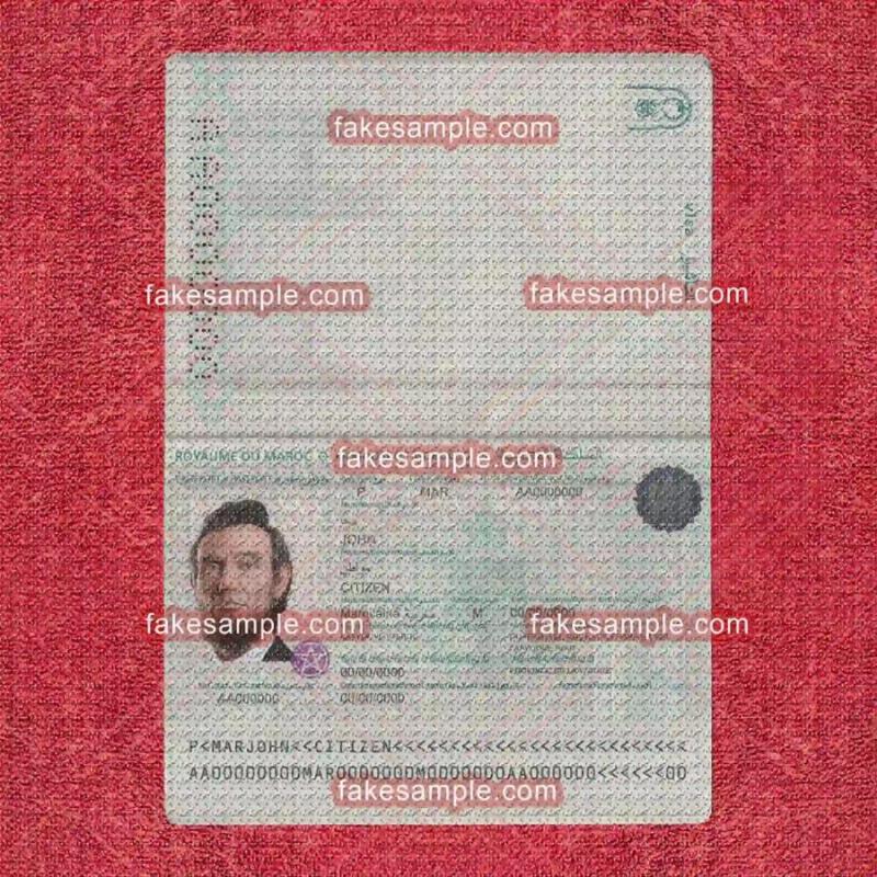 United Kingdom Passport Fake Template